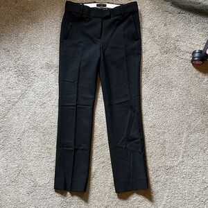 JCrew Black Campbell Trouser Dress Pants Sz 0P